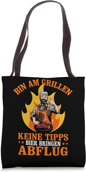 No Tips Beer Bring Departure BBQ Barbecue Barbecue Party Tote Bag