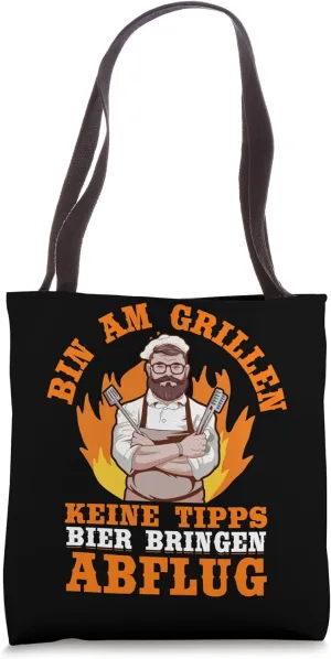 No Tips Beer Bring Departure BBQ Barbecue Barbecue Party Tote Bag