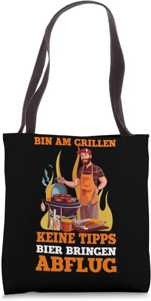 No Tips Beer Bring Departure BBQ Barbecue Barbecue Party Tote Bag
