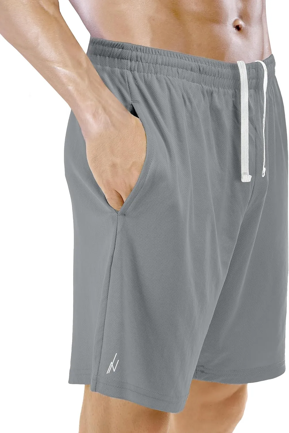 NY Threads 5 Pack Mens Athletic Shorts Quick Dry Loose-Fit Lightweight Running Workout Gym Shorts with Pockets