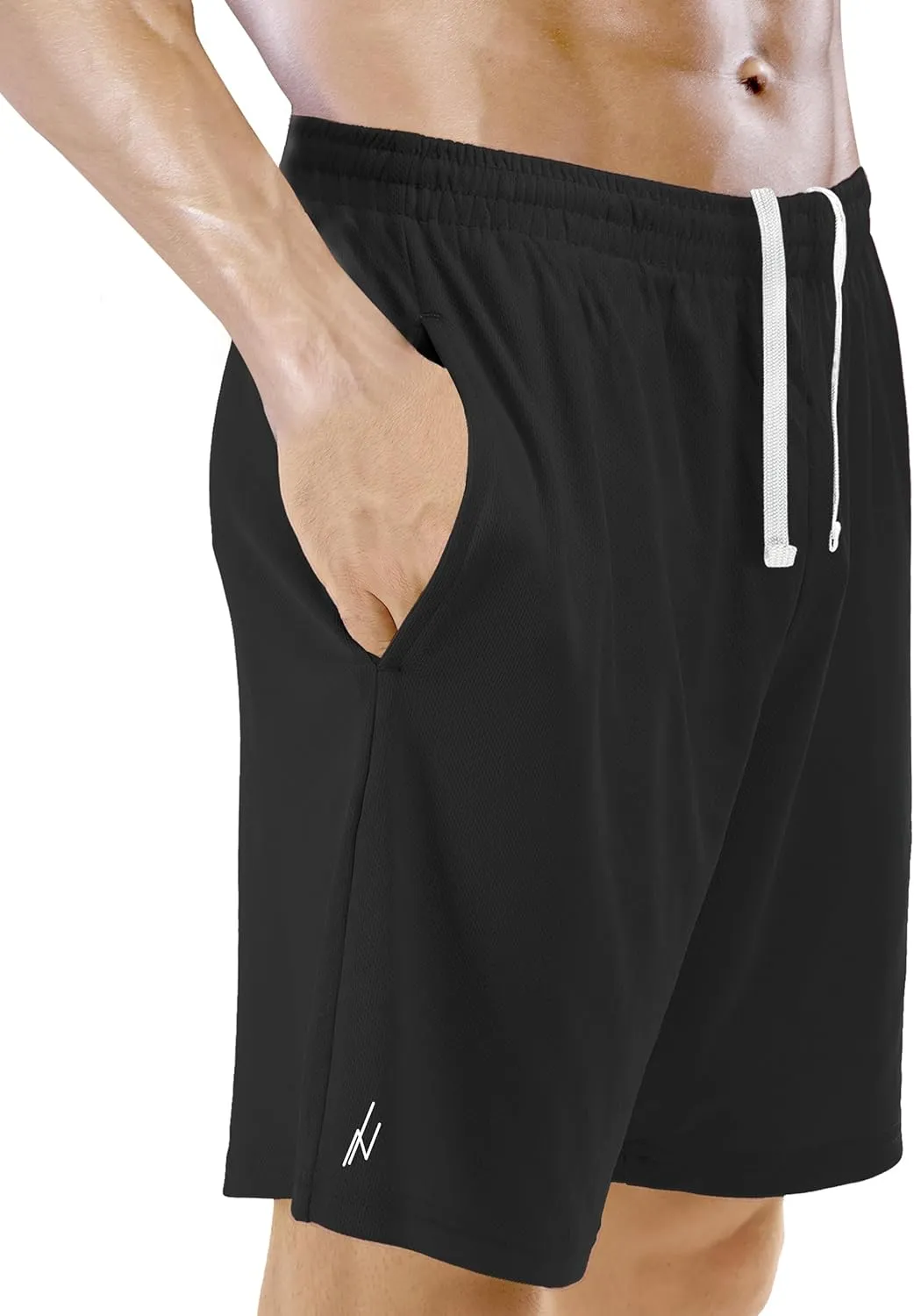 NY Threads 5 Pack Mens Athletic Shorts Quick Dry Loose-Fit Lightweight Running Workout Gym Shorts with Pockets