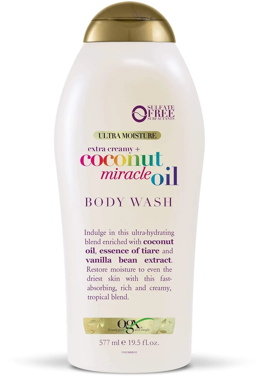 OGX Extra Creamy   Coconut Miracle Oil Body Products (Body Wash, 19.5 oz Pack of 4)