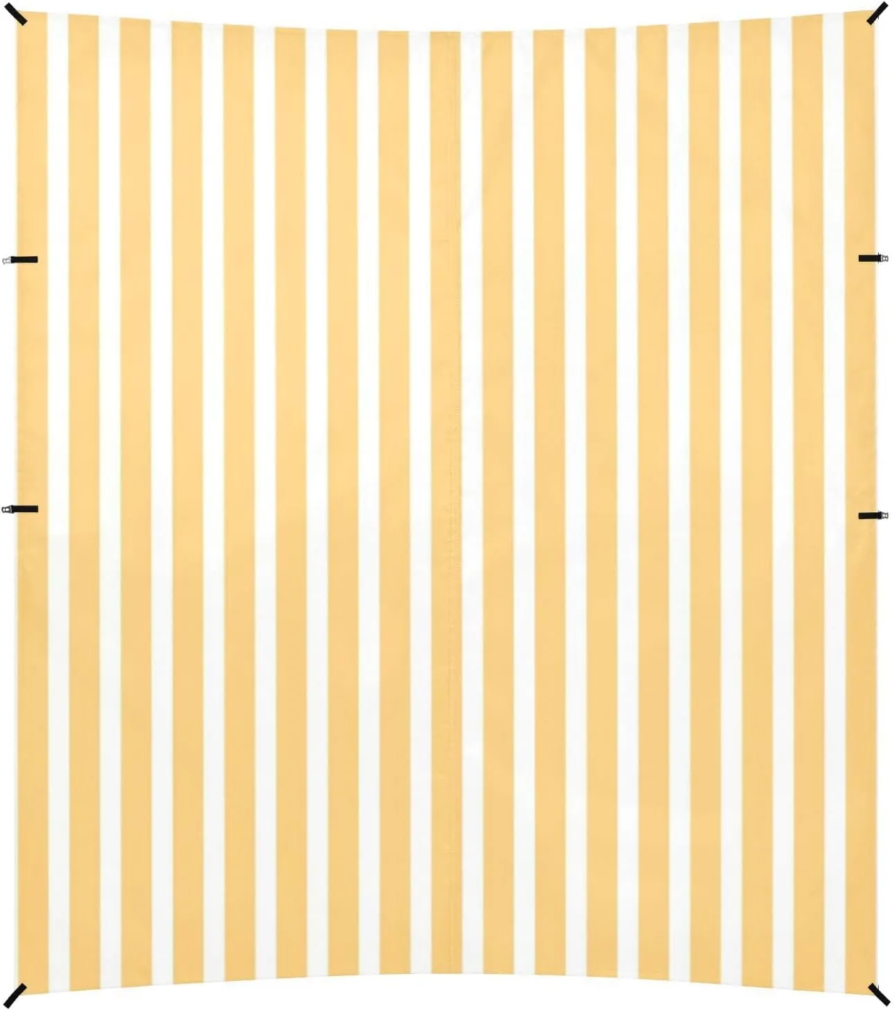 Orange and White Stripes Beach Tent & Canopy UPF50  Protection Water-Resistant Portable Sun Shelter with Sand Shovel, Sandbags for Camping, Fishing, Backyard Fun