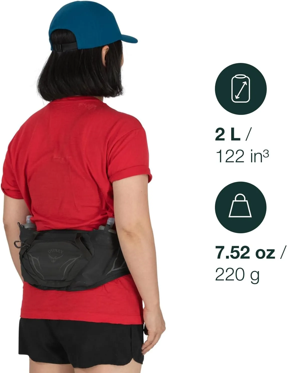 Osprey Duro Dyna Hydration Waist Pack with Hydraulics Soft Flasks for Running