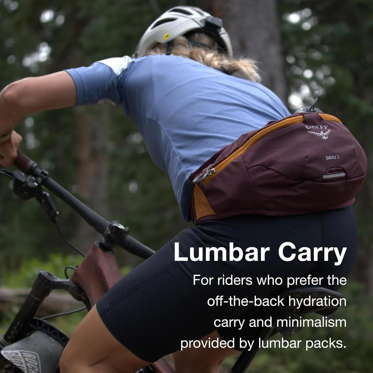 Osprey Savu 2L Unisex Biking Waist Pack, Postal Blue