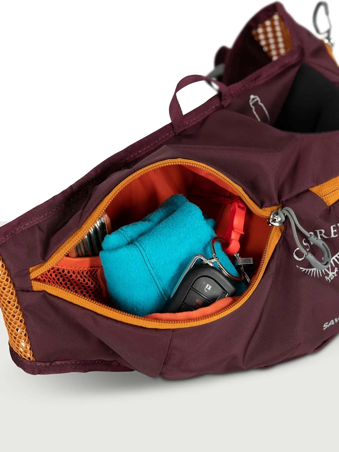 Osprey Savu 2L Unisex Biking Waist Pack, Postal Blue