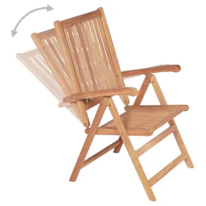 Outdoor Recliner Chairs Patio Reclining Lounge Chair Solid Wood Teak