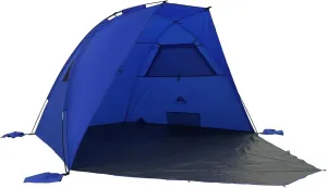 Ozark Trail 9' x 6' Privacy Sun Shelter for Beach and Park with UPF50  Sun Protection Pop Up Portable Outdoor Pop-Up Canopy Tent Shade Shelter Lightweight 5.9 lbs Blue Easy Set Up Carry Bag Included