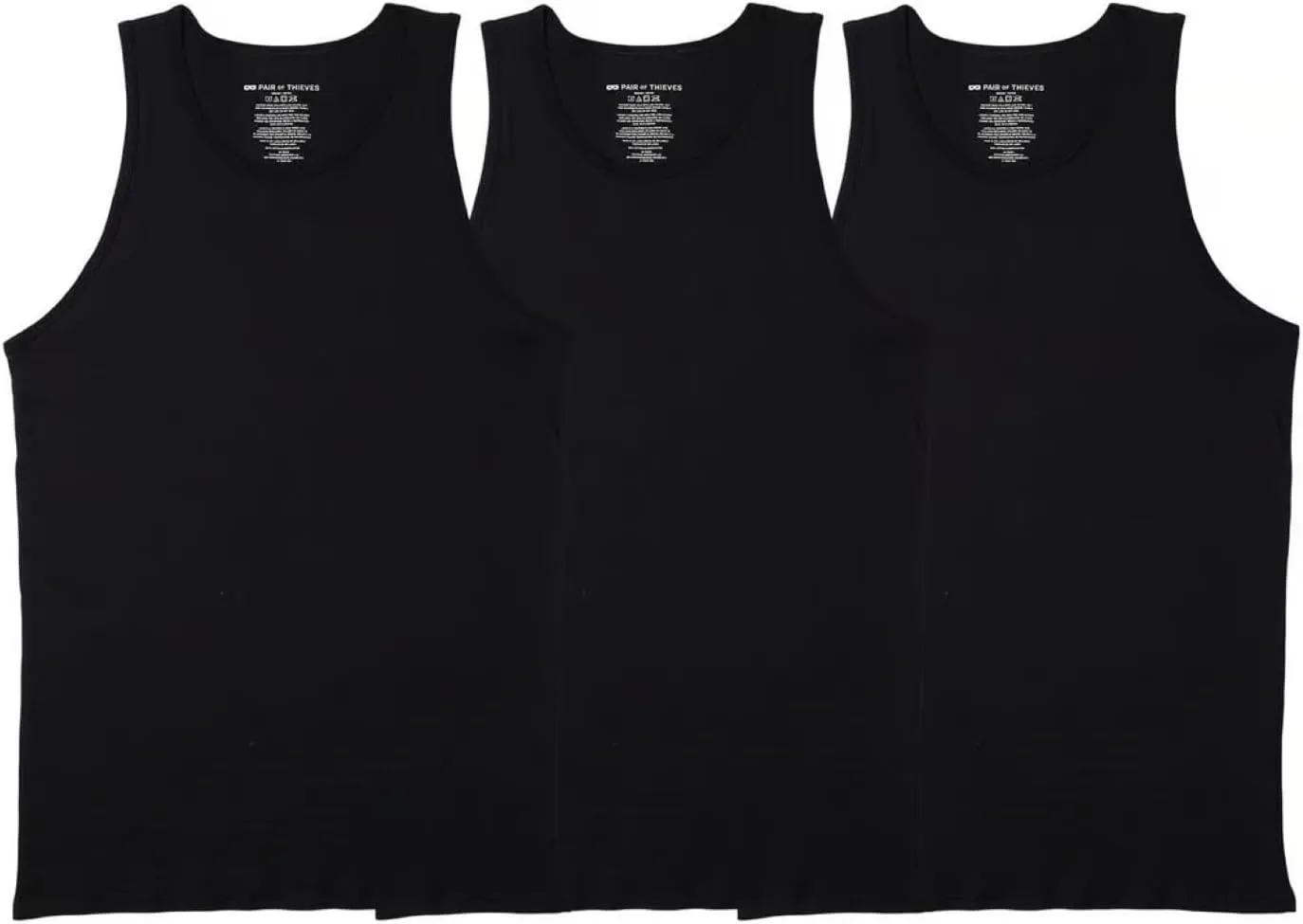 Pair of Thieves Superiair Tank Top for Men 3 Pack - Ultra Soft, Lightweight 100% Cotton Undershirt for Men