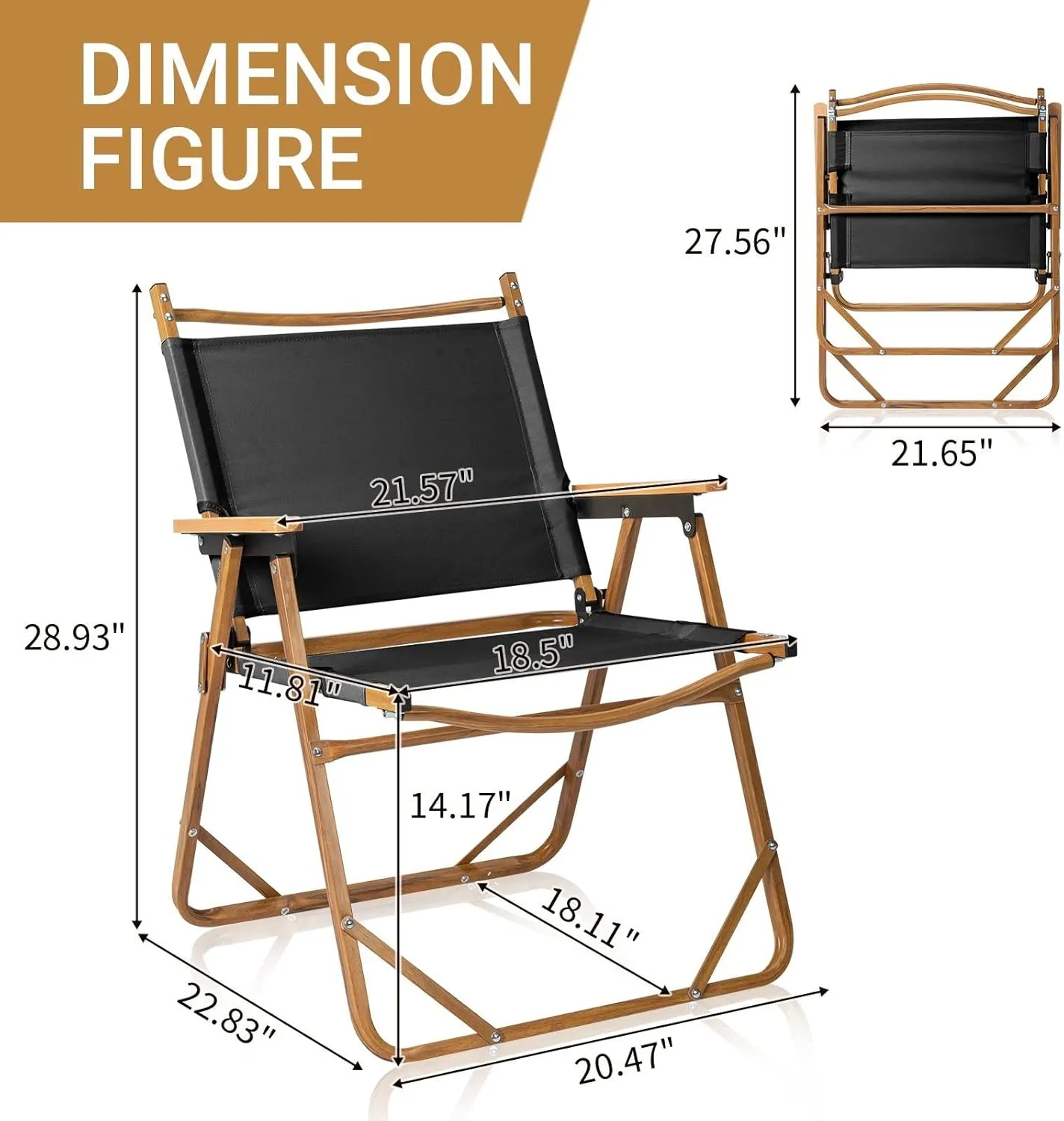 Patio and Lawn Camping Folding Chair, Aluminum Metal Frame Oxford Fabric Portable Beach Chair