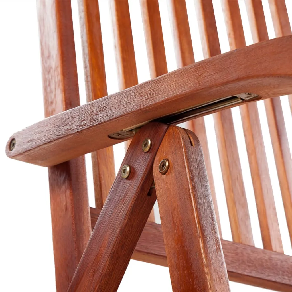 Patio Folding Chairs Camping Garden Lawn Chair Solid Wood Acacia Brown