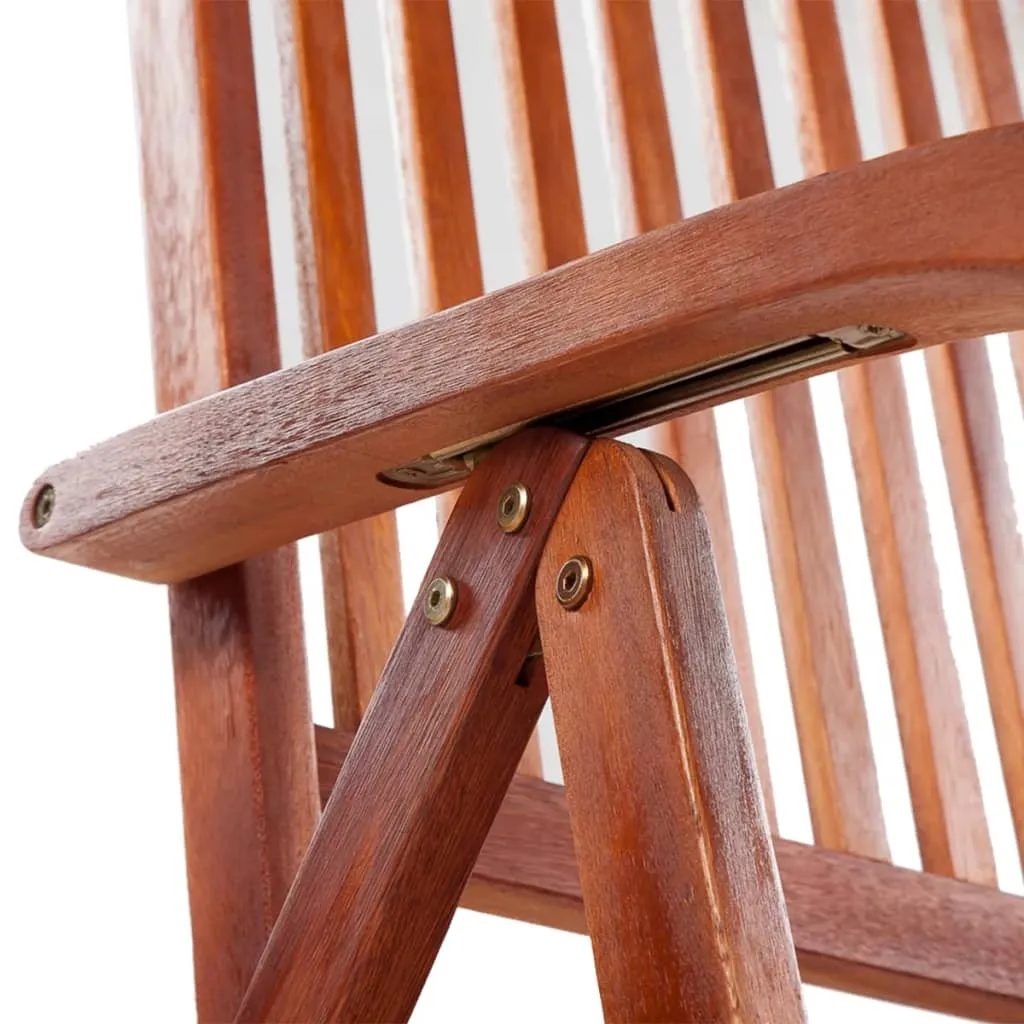 Patio Folding Chairs Camping Garden Lawn Chair Solid Wood Acacia Brown