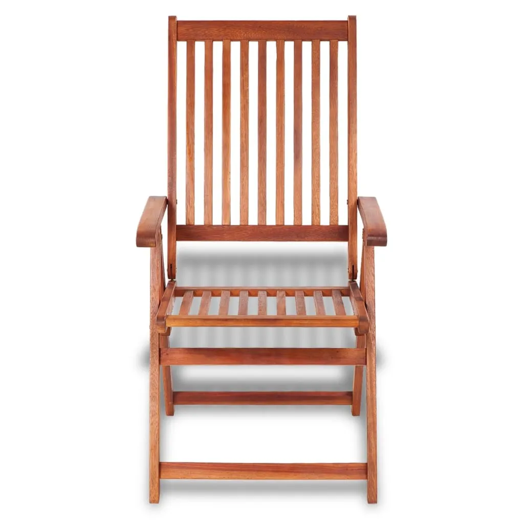Patio Folding Chairs Camping Garden Lawn Chair Solid Wood Acacia Brown