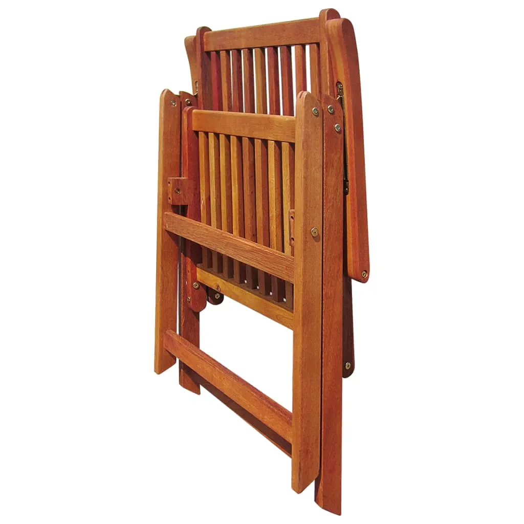 Patio Folding Chairs Camping Garden Lawn Chair Solid Wood Acacia Brown