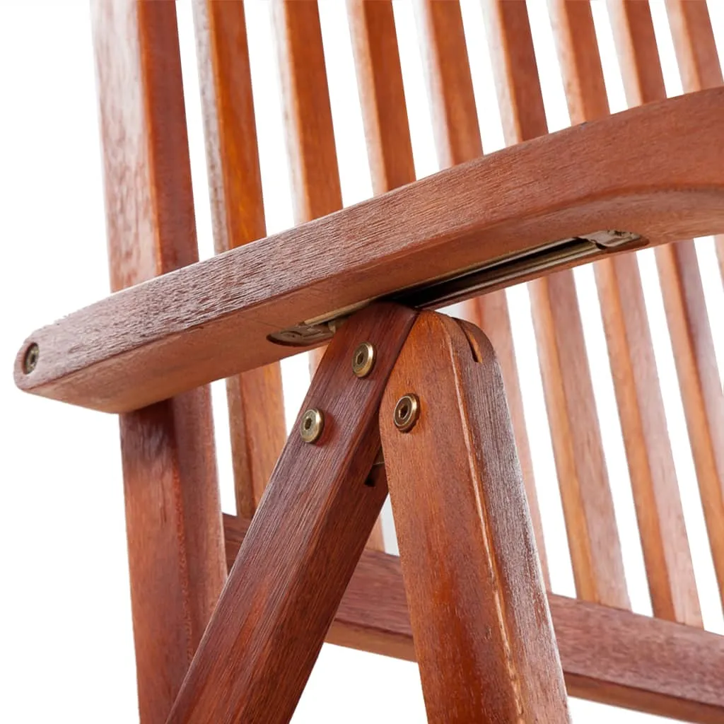 Patio Folding Chairs Camping Garden Lawn Chair Solid Wood Acacia Brown