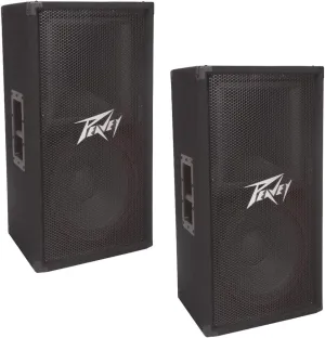 Peavey (2 Pv112 Pro Audio DJ Single 12" Passive 2-Way 800W Pa Speaker Pair New