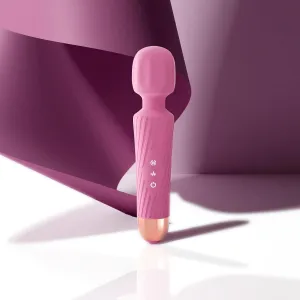 Personal Massager - 3 Hrs Run Time & Quiet Powerful Motor - Deep Tissue Back Massage for Athletes for Pain Relief, Waterproof Cordless Massagers Handheld with 20 Speeds 8 Patterns (Pink)