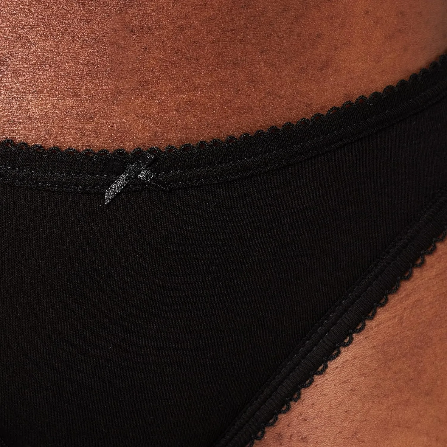 Petit Bateau WOMEN'S FINE COTTON BRIEFS - 3-PACK BLACK COLOR STYLE 59142-A02GC SIZES XXS-XL