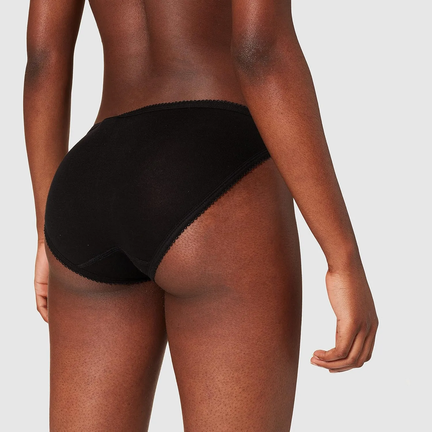 Petit Bateau WOMEN'S FINE COTTON BRIEFS - 3-PACK BLACK COLOR STYLE 59142-A02GC SIZES XXS-XL