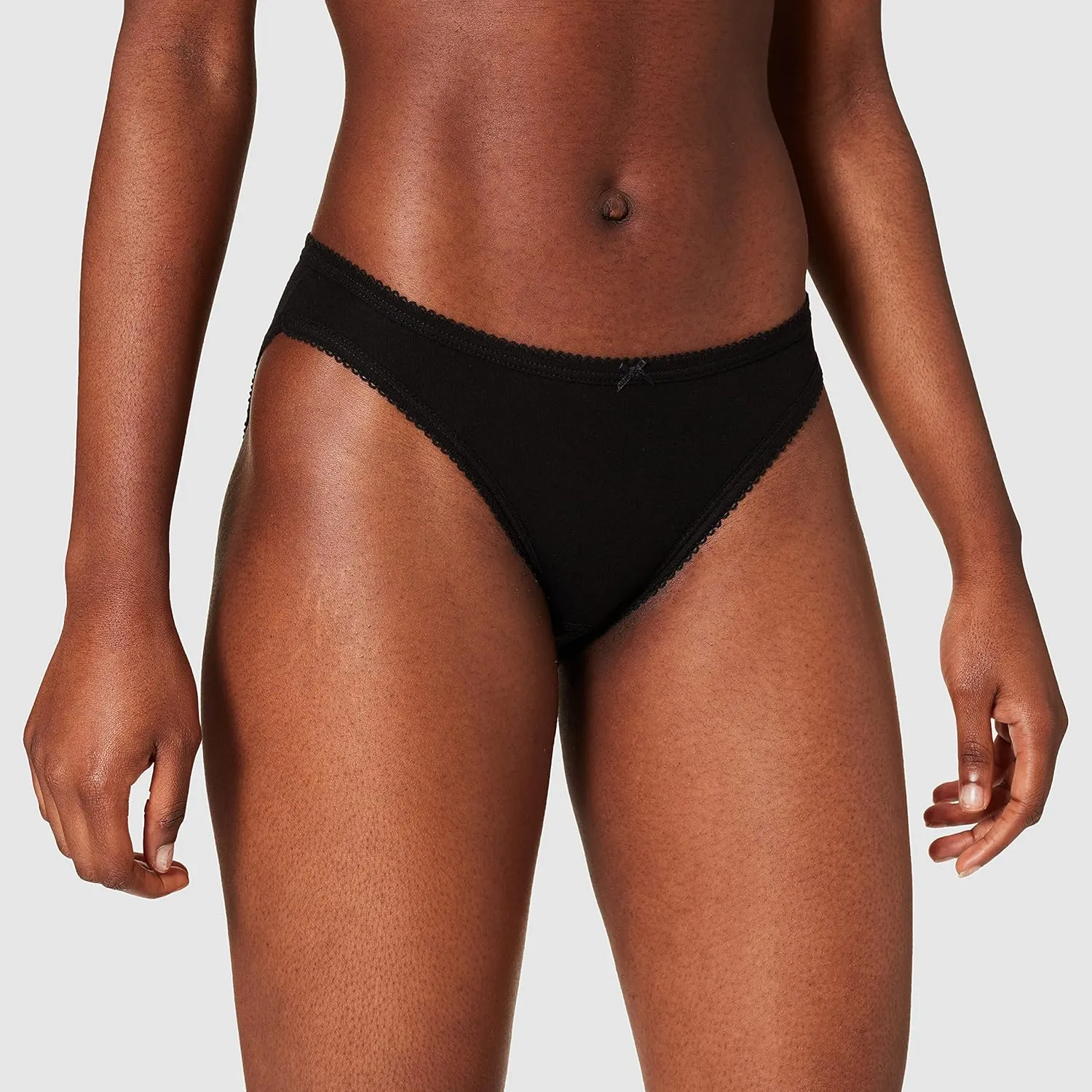 Petit Bateau WOMEN'S FINE COTTON BRIEFS - 3-PACK BLACK COLOR STYLE 59142-A02GC SIZES XXS-XL