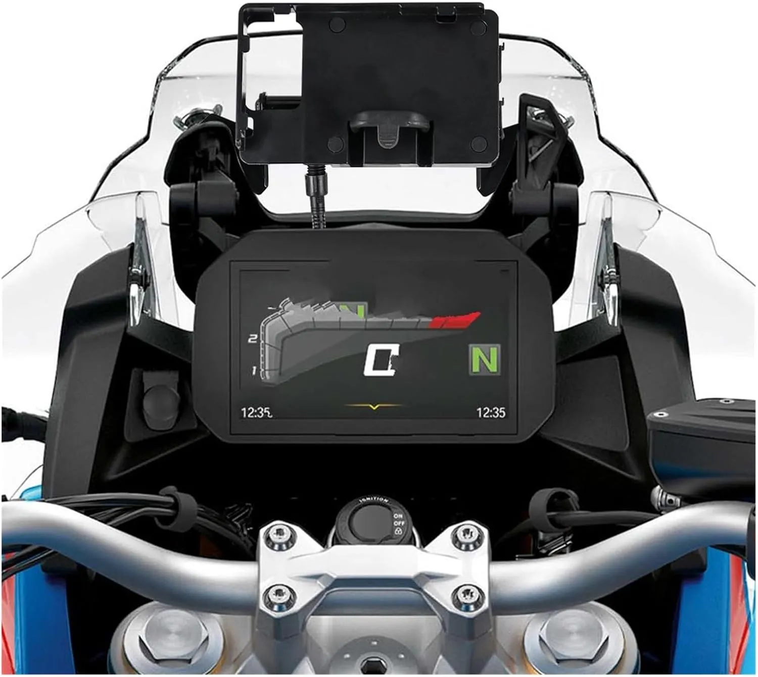 Phone Holder Navigation Bracket Motorcycle for F850GS for ADV for F 850 GS for Adventure for F850GS Motorcycle Stand Holder Phone Mobile Phone GPS Navigation Plate Bracket(Holder Set)
