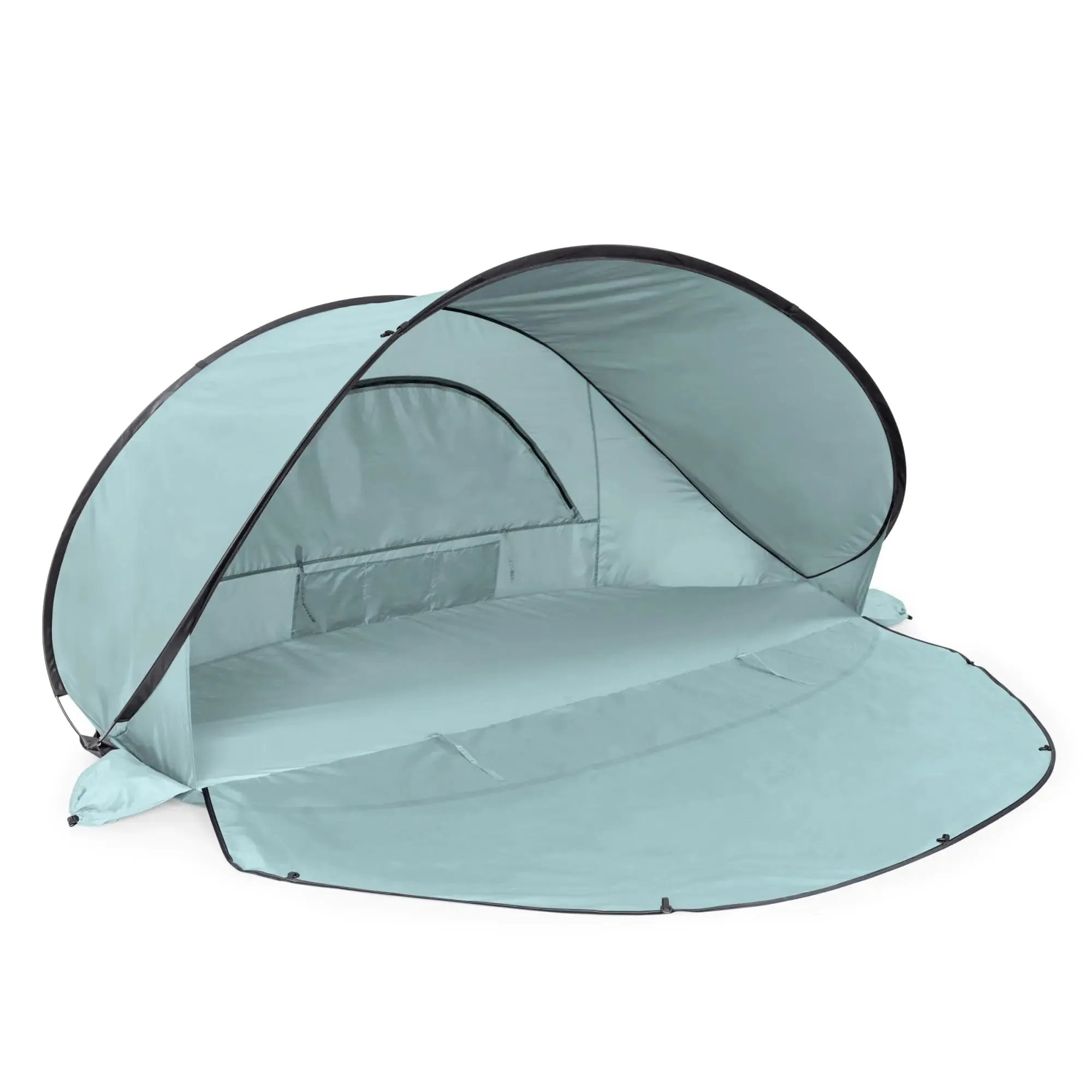 PICNIC TIME Manta Pop-Up Beach Tent – Portable Sun Shelter for Outdoor Shade (Light Blue)
