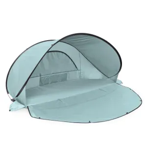 PICNIC TIME Manta Pop-Up Beach Tent – Portable Sun Shelter for Outdoor Shade (Light Blue)