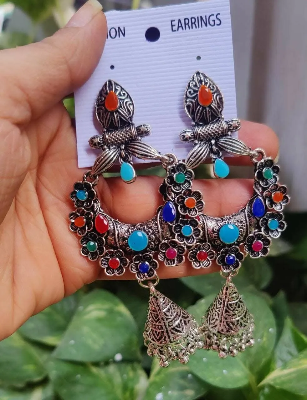 Pinapes Handcrafted Jhumka Earrings for a Stunning Look – Pack of 2 Traditional Indian Danglers