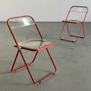 'Plia' Folding Chairs by Giancarlo Piretti for Anonima Castelli
