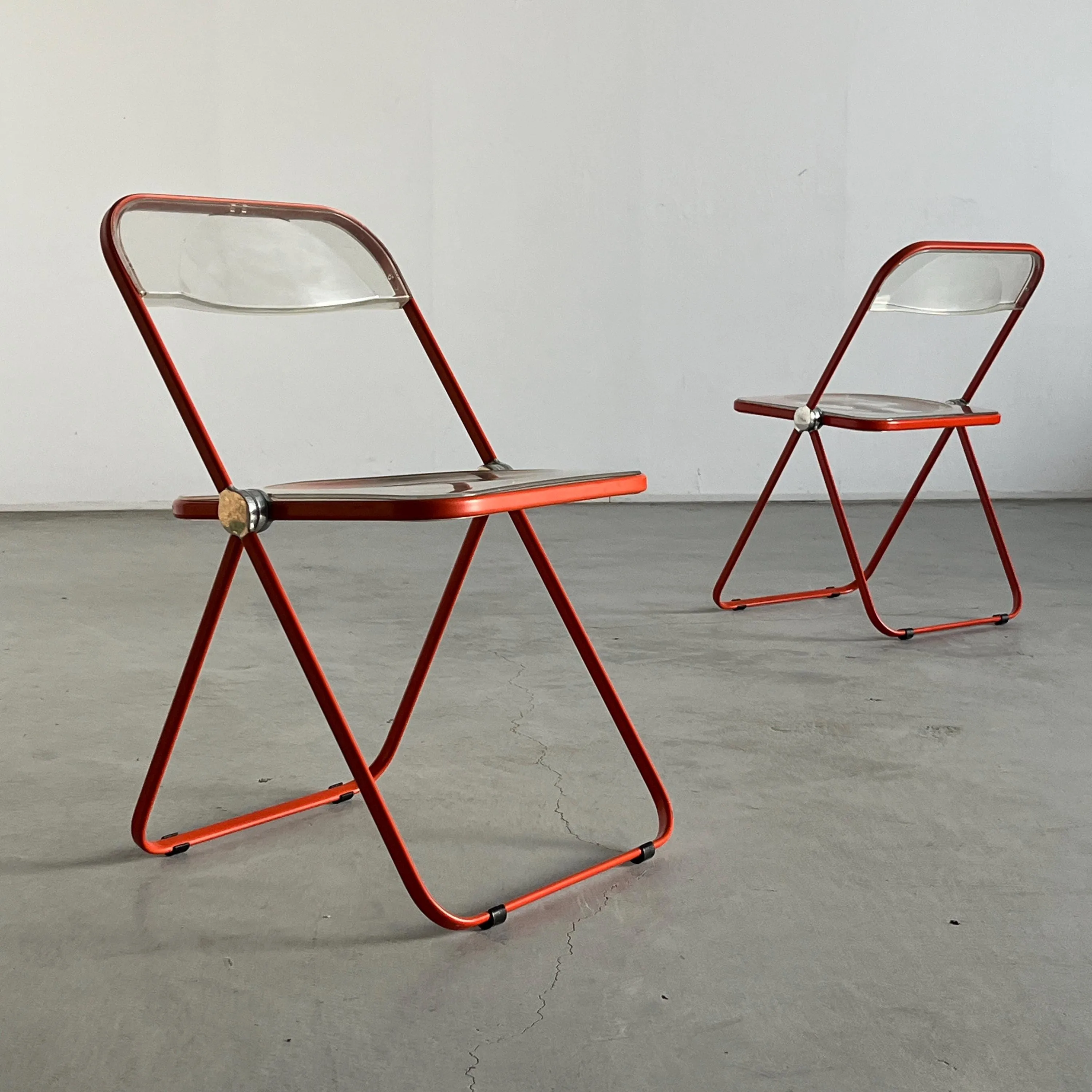 'Plia' Folding Chairs by Giancarlo Piretti for Anonima Castelli