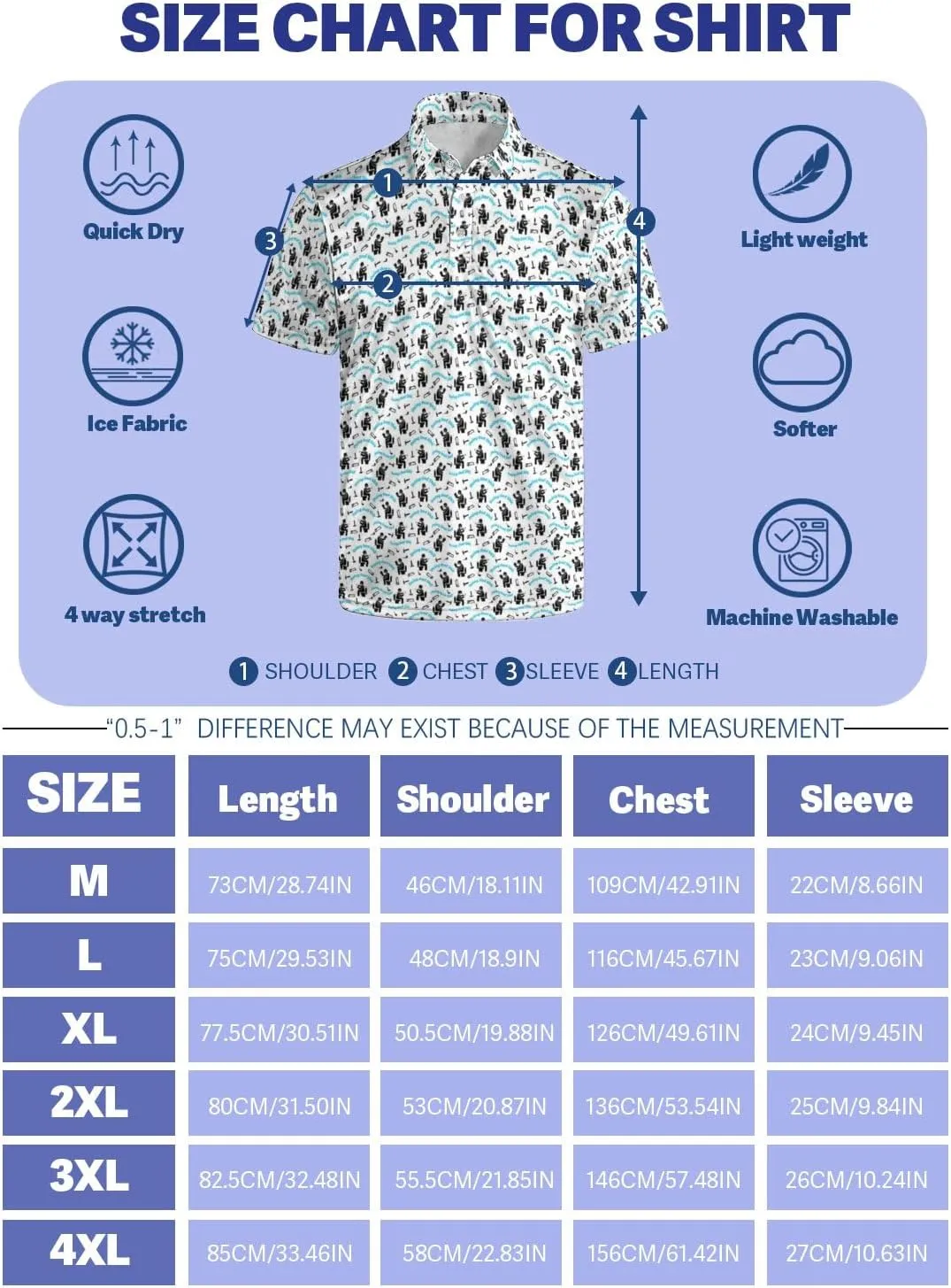 Polo Shirts for Men Moisture Wicking Mens Polo Shirts Patriotic Shirts for Men