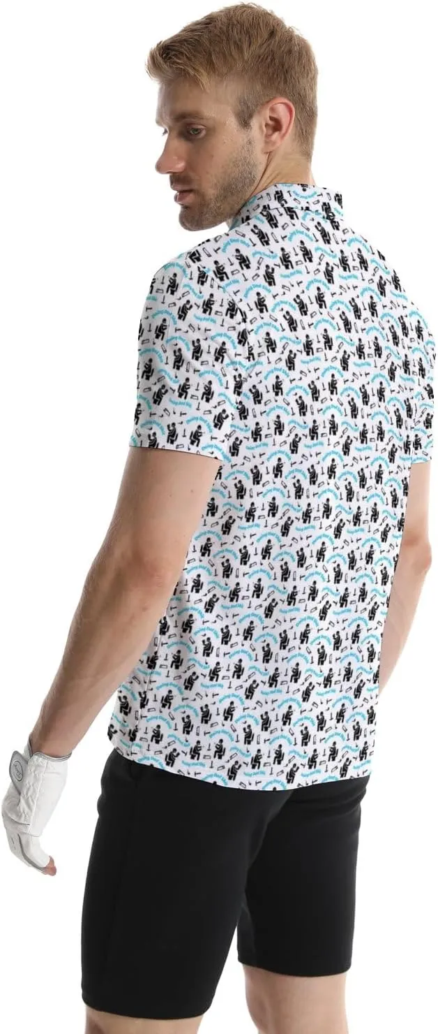 Polo Shirts for Men Moisture Wicking Mens Polo Shirts Patriotic Shirts for Men
