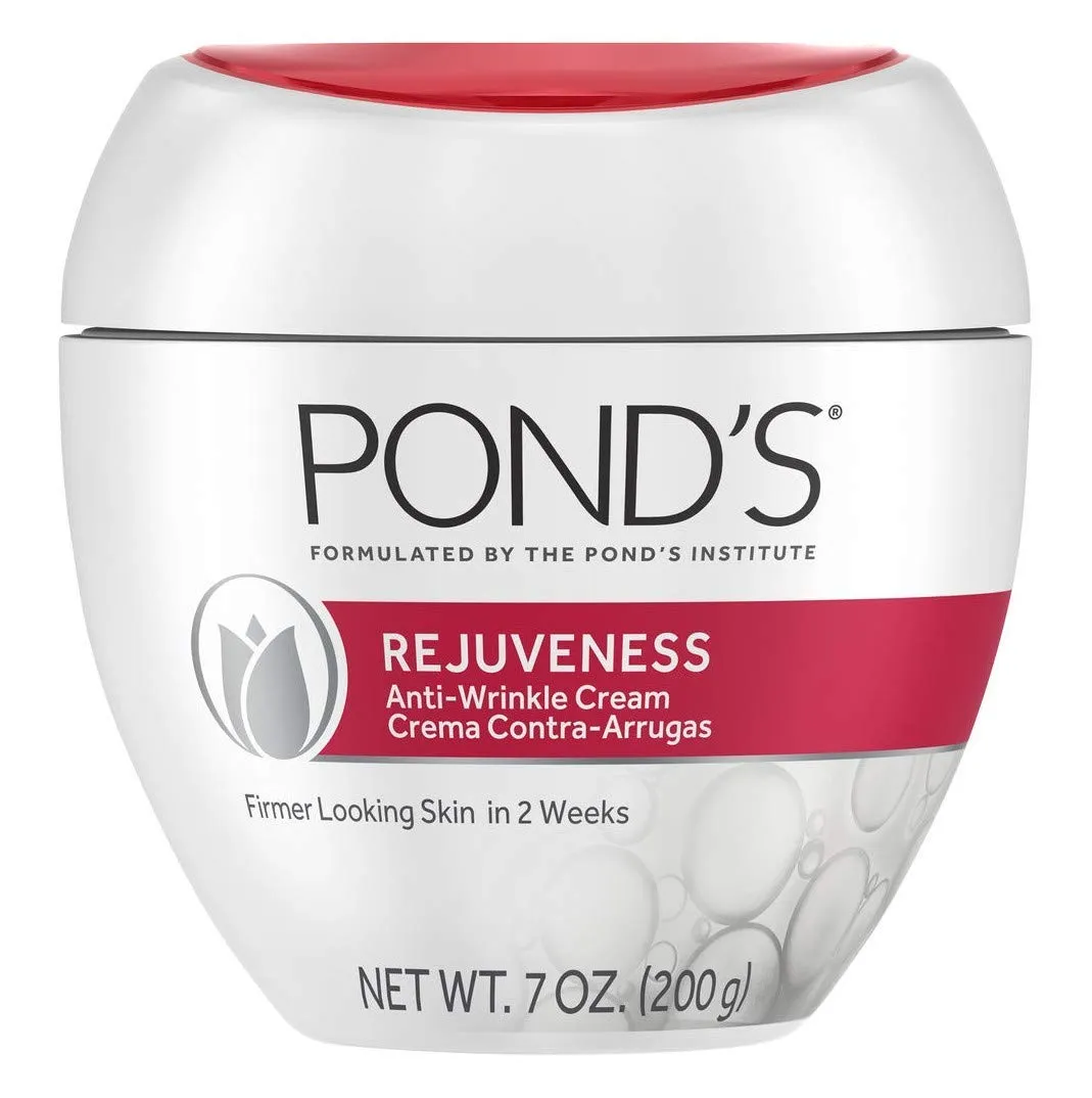 Ponds Rejuveness Anti-Wrinkle Cream 7 Ounce Jar - 3 Pack