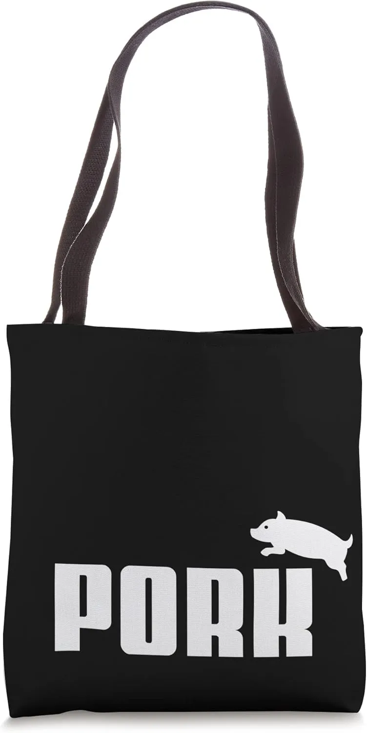 PORK - Funny Tees for BBQ Smoker Bacon Lovers Tote Bag