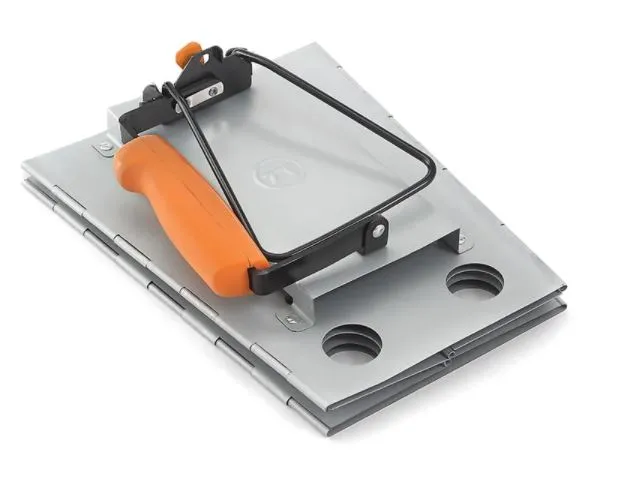 Portable Charcoal Grill Collapsible Camp Chimney Starter in Silver