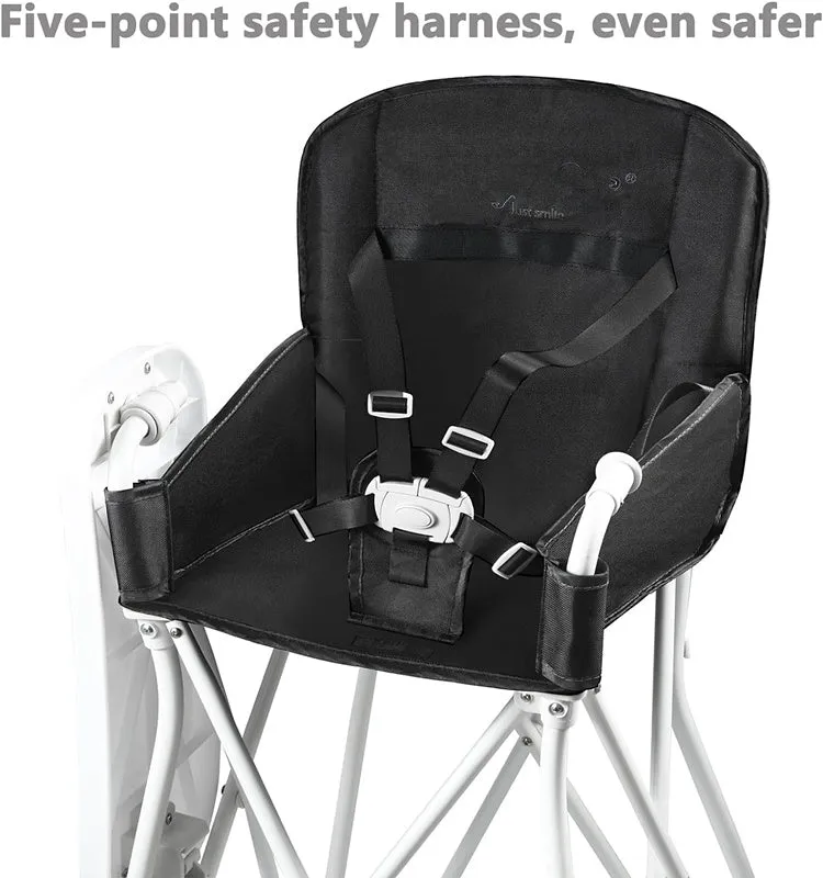 Portable Highchair for Babies and Toddlers, Compact Folding Travel Sit High Chair for Dining, Picnics, Camping, for 6  Months