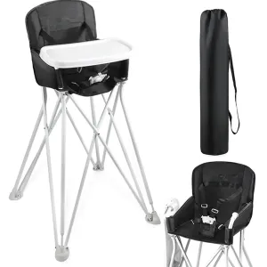 Portable Highchair for Babies and Toddlers, Compact Folding Travel Sit High Chair for Dining, Picnics, Camping, for 6  Months