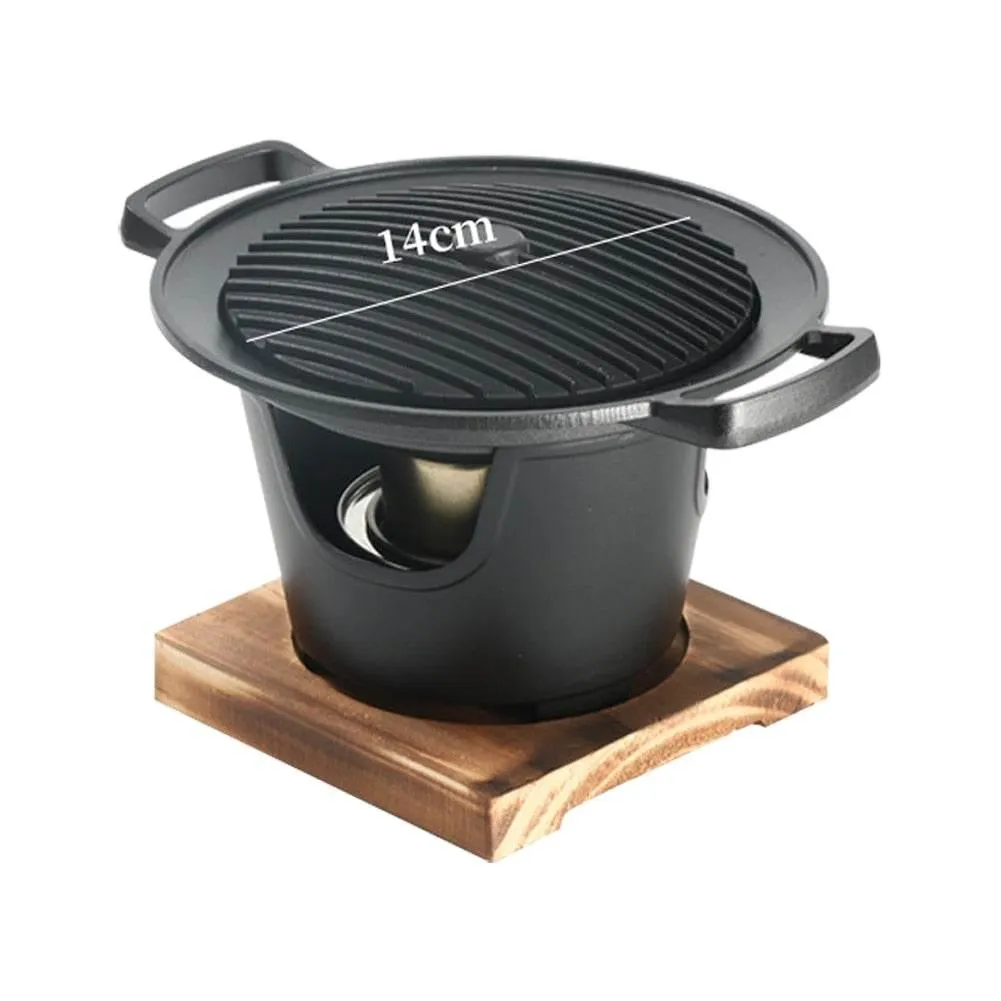 Portable Non-Stick Japanese BBQ Grill - Mini Grilling Pan