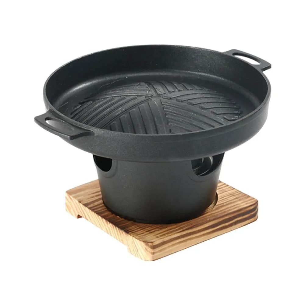 Portable Non-Stick Japanese BBQ Grill - Mini Grilling Pan