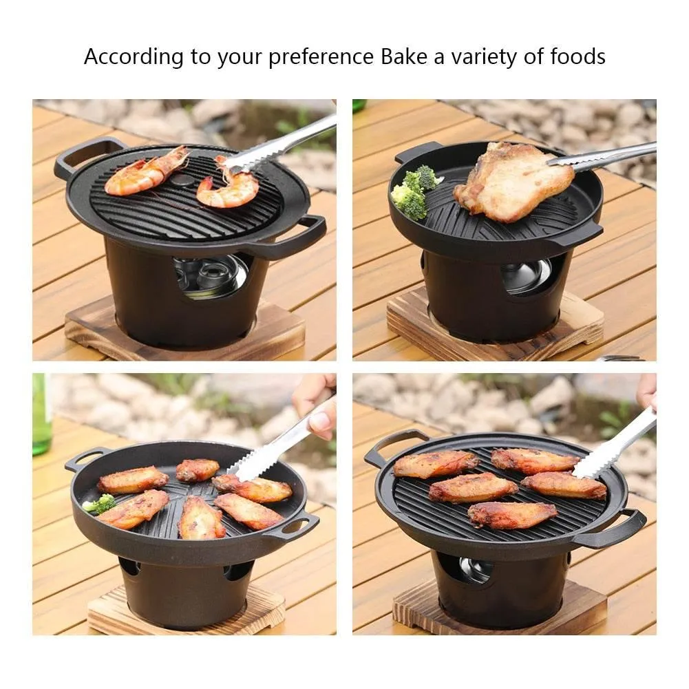 Portable Non-Stick Japanese BBQ Grill - Mini Grilling Pan