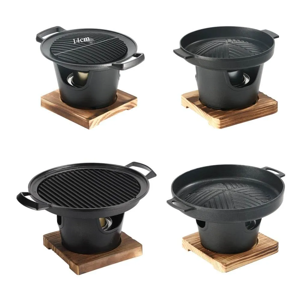 Portable Non-Stick Japanese BBQ Grill - Mini Grilling Pan