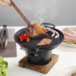 Portable Non-Stick Japanese BBQ Grill - Mini Grilling Pan