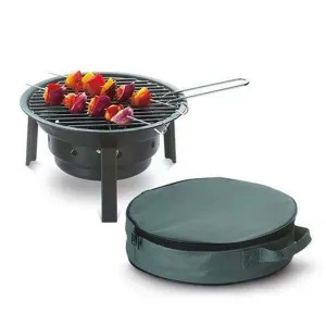 Portable Outdoor Barbecue Grill RV Charcoal Tripod Foldable Portable Grill