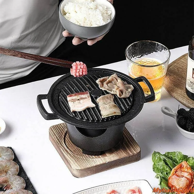 Portable Smokeless BBQ Grill - Mini Japanese Desk Barbecue