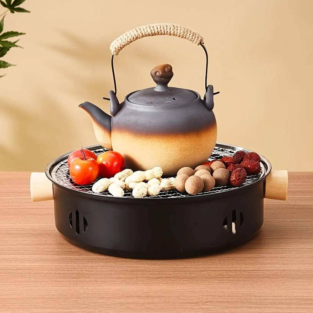 Portable Smokeless Charcoal Grill – Outdoor BBQ & Tea Cooking Stove for Camping