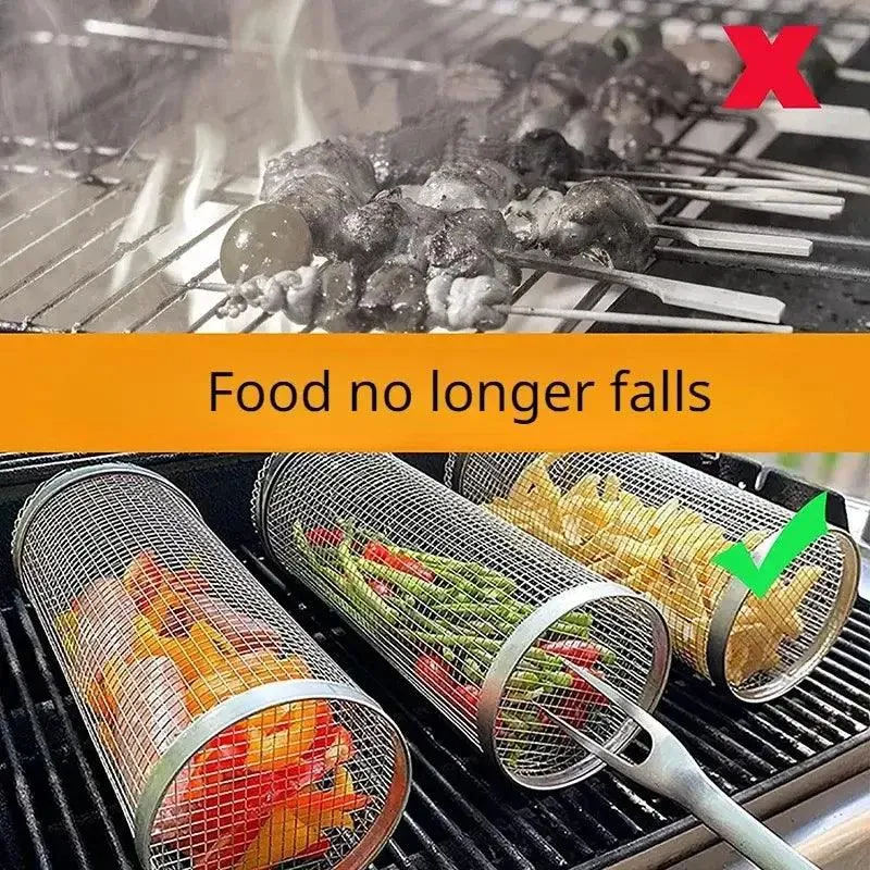 Premium Stainless Steel Grill Basket