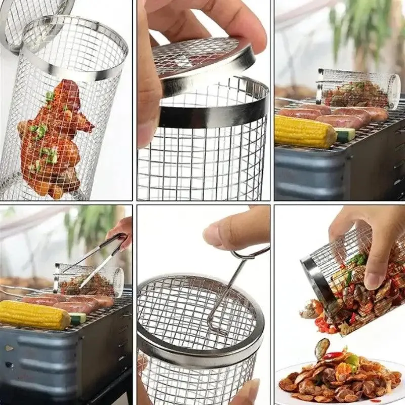 Premium Stainless Steel Grill Basket