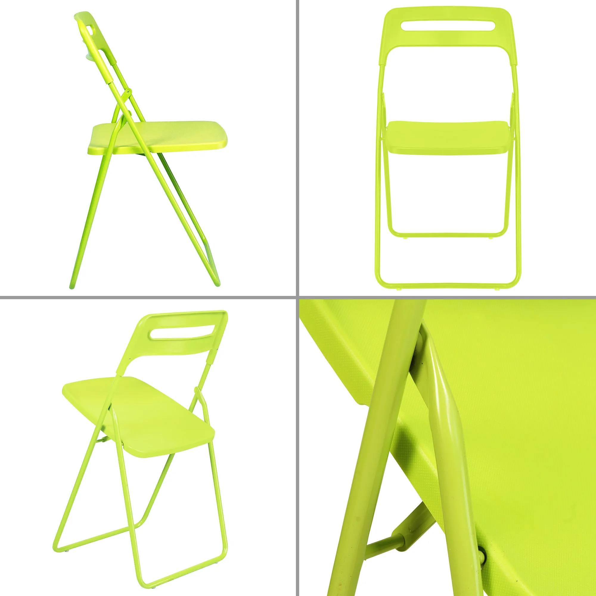 Premium Yellow Plastic Folding Leisure Office & Dining Chair