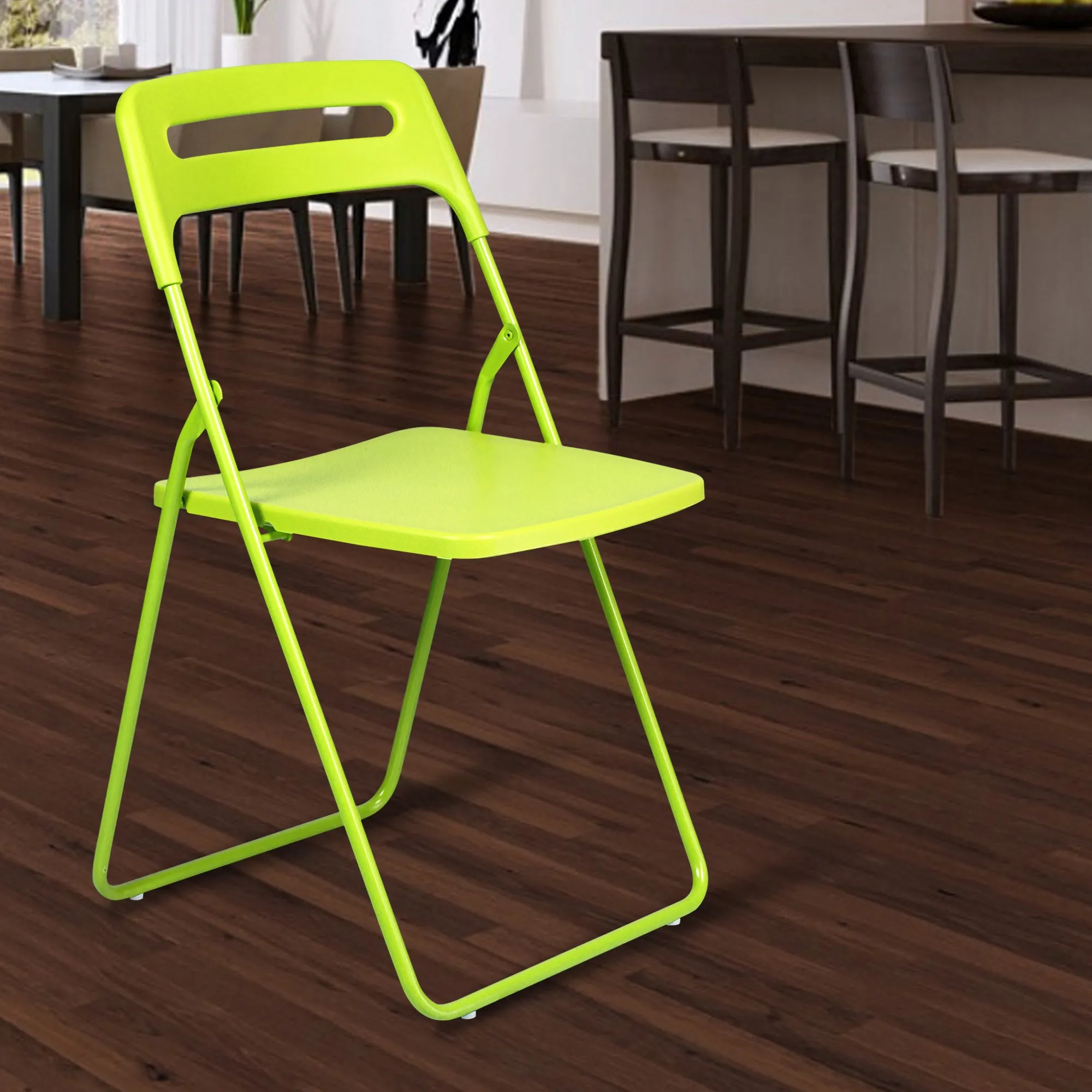 Premium Yellow Plastic Folding Leisure Office & Dining Chair