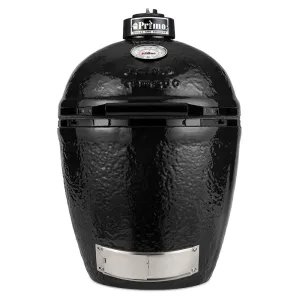 Primo PGCRH Kamado Round Ceramic Charcoal Grill w/ Ash Tool and Grate Lifter